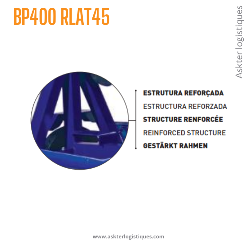 BP400 RLAT45 - BÉTONNIÈRE PROFESSIONNEL TRACTABLE