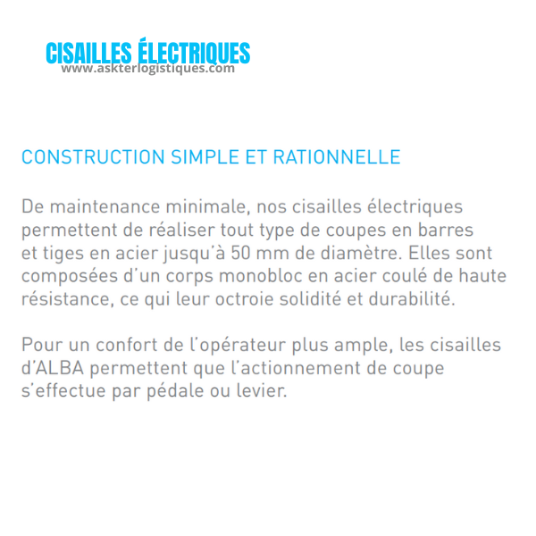 C42L - CISAILLES ÉLECTRIQUES