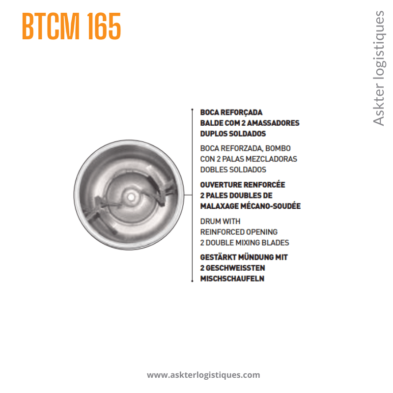 BTCM 165 - BÉTONNIÈRE GENRE BROUETTE