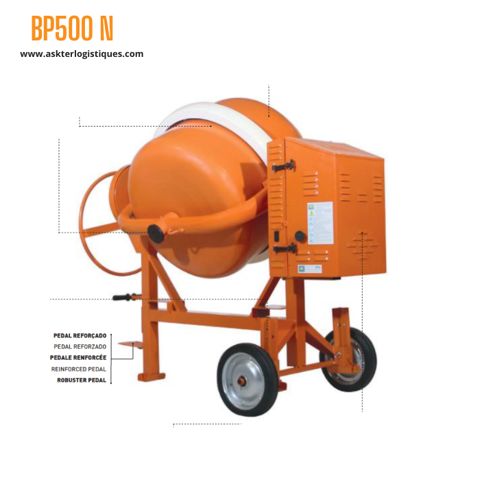 BP500N - BÉTONNIÈRE PROFESSIONNEL