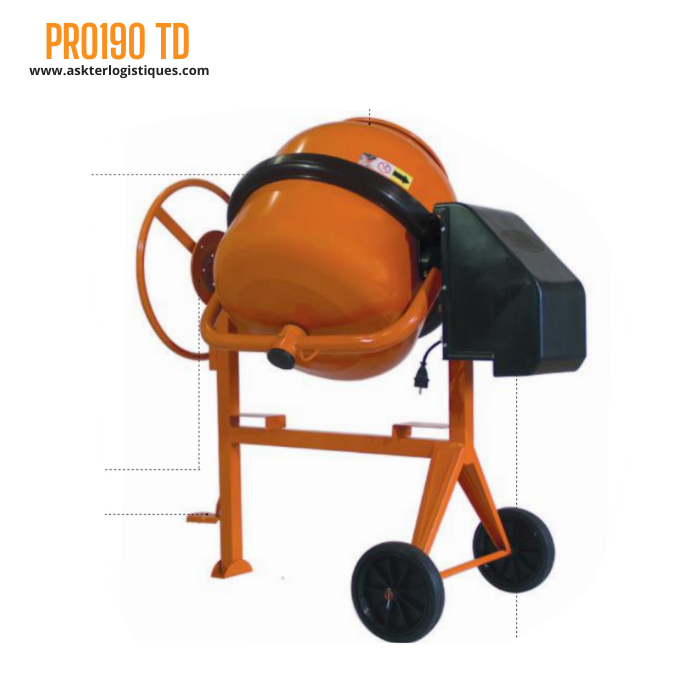 PRO190 TD - BÉTONNIÈRE PROFESSIONNEL FRÉNAGE PAR DISQUE