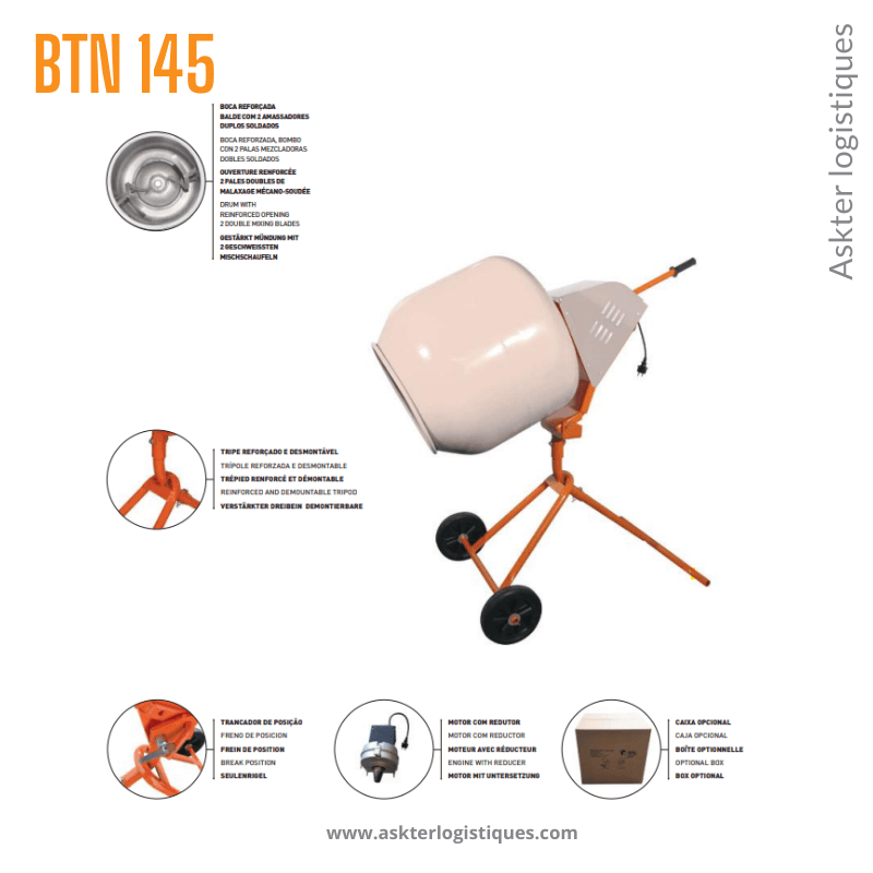 BTN 145 - BÉTONNIÈRE TRÉPIED