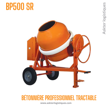 BP 500 SR - BÉTONNIÈRE PROFESSIONNEL TRACTABLE