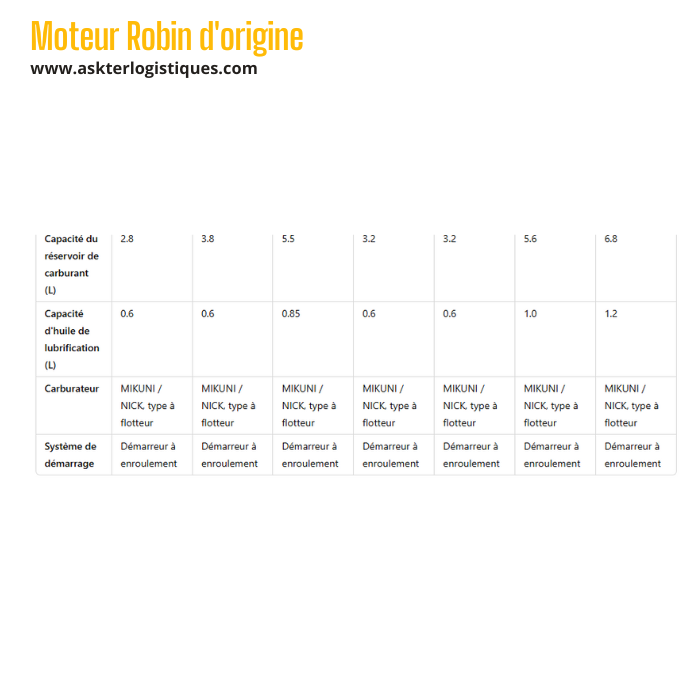 Moteur Robin d