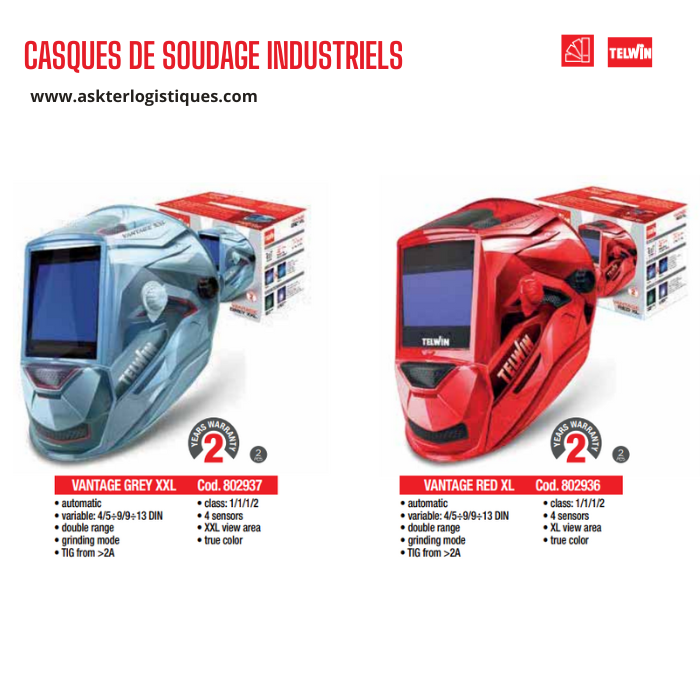 CASQUES DE SOUDAGE INDUSTRIELS