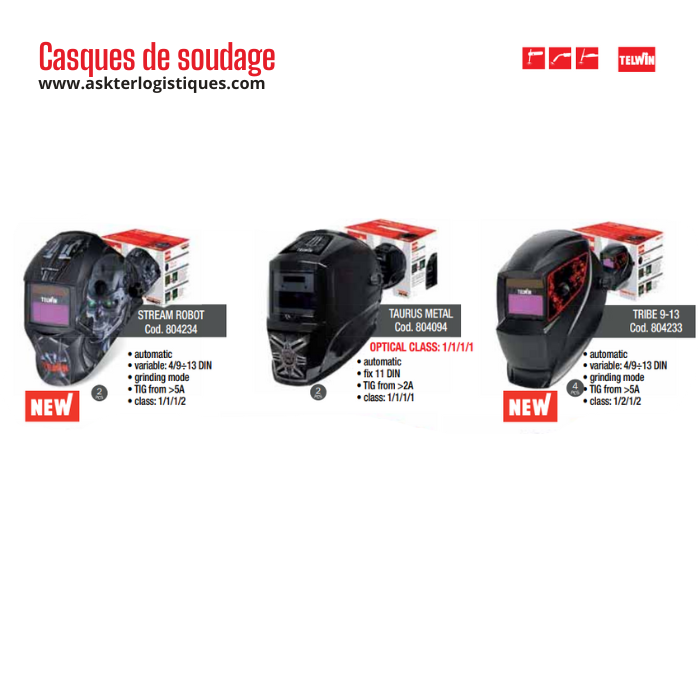 Casques de soudage