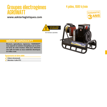 Groupes électrogènes AGROWATT