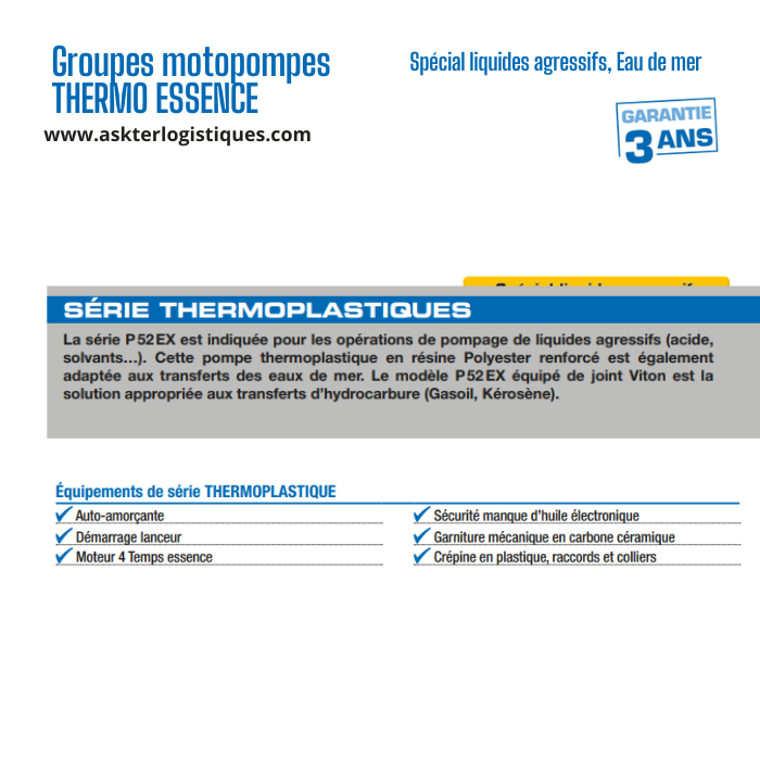 Groupes motopompes THERMO ESSENCE