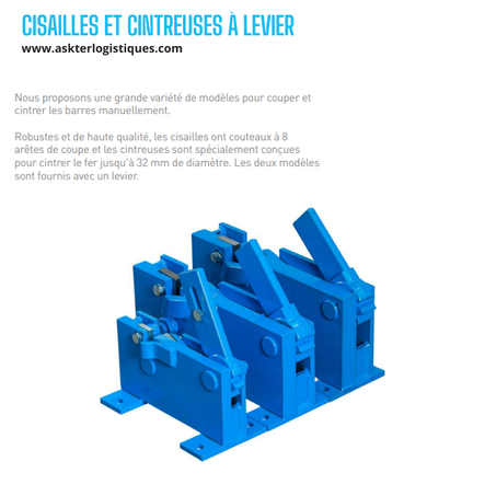 CISAILLES ET CINTREUSES À LEVIER