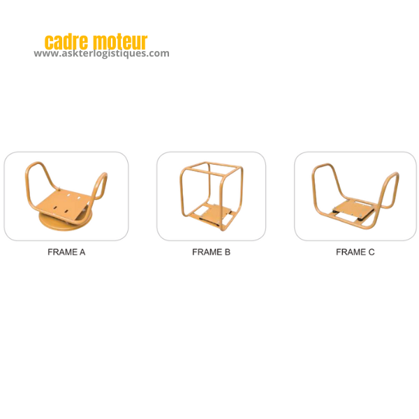 ensemble de vibrateur + accouplement moteur + cadre moteur