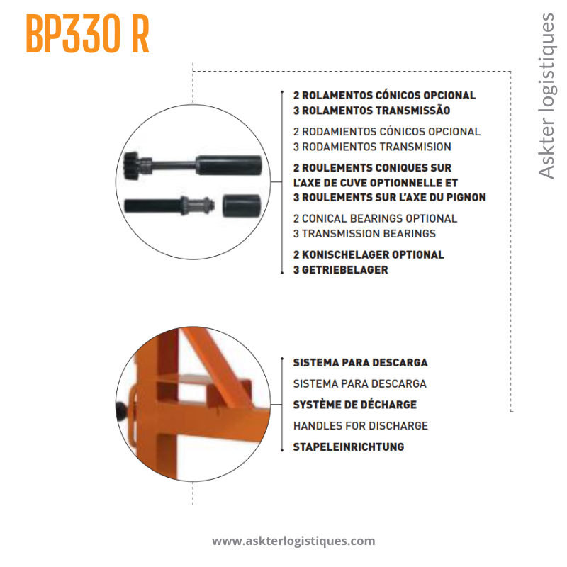 BP 330 R - BÉTONNIÈRE PROFESSIONNEL TRACTABLE