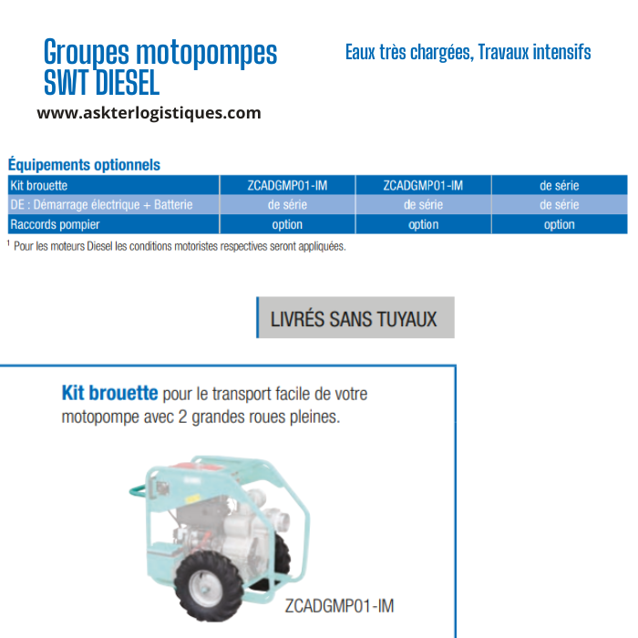 Groupes motopompes SWT DIESEL