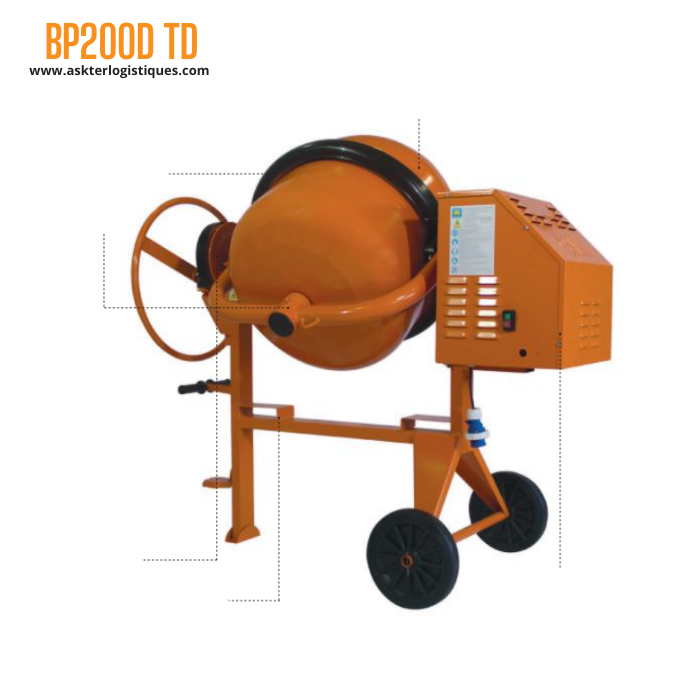 BP200D TD - BÉTONNIÈRE PROFESSIONNEL FRÉNAGE PAR DISQUE