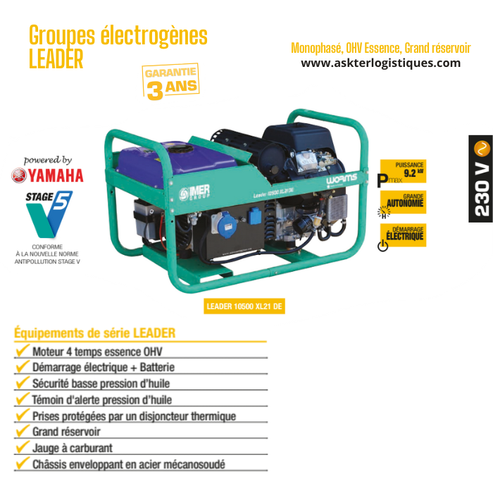 Groupes électrogènes LEADER