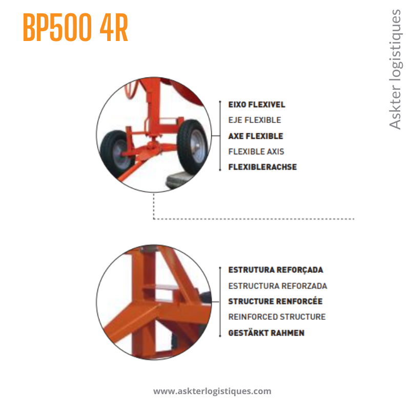 BP 500 4R - BÉTONNIÈRE PROFESSIONNEL TRACTABLE