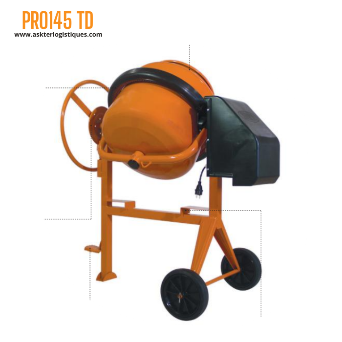 PRO145 TD - BÉTONNIÈRE PROFESSIONNEL FRÉNAGE PAR DISQUE