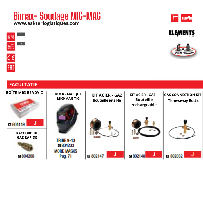 Bimax- Soudage MIG-MAG