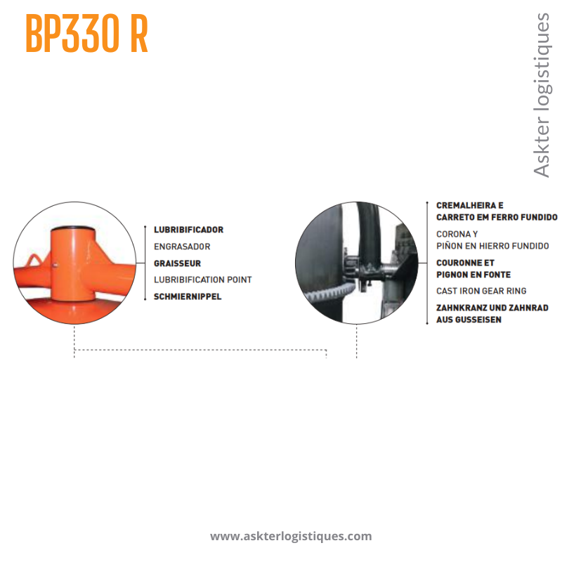 BP 330 R - BÉTONNIÈRE PROFESSIONNEL TRACTABLE