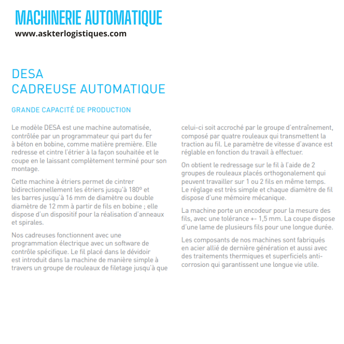 MACHINERIE AUTOMATIQUE