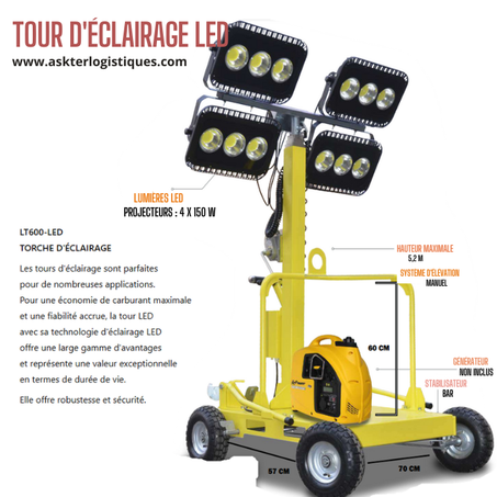 TOUR D'ÉCLAIRAGE LED