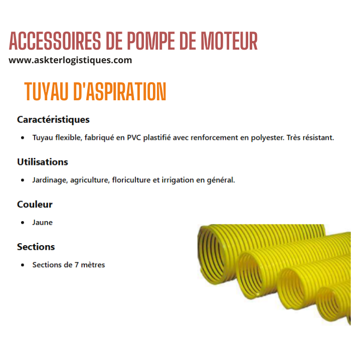 ACCESSOIRES DE POMPE DE MOTEUR