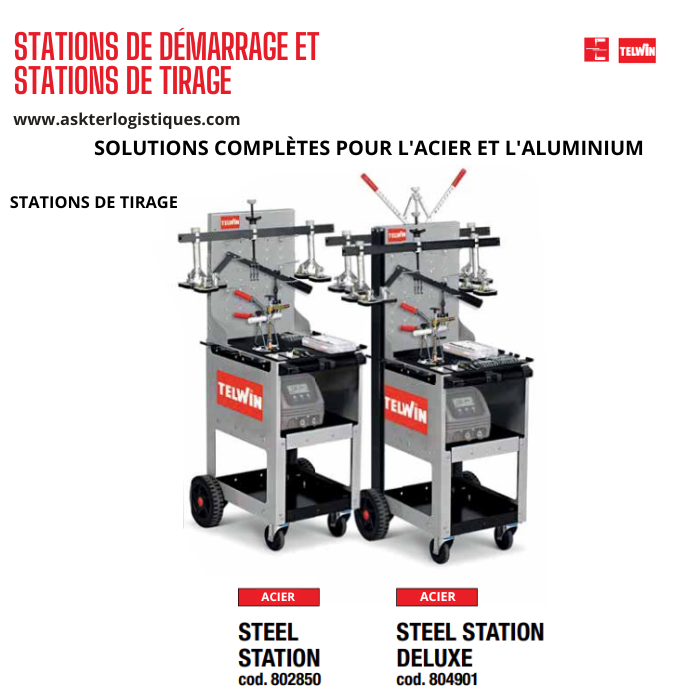 STATIONS DE DÉMARRAGE ET STATIONS DE TIRAGE