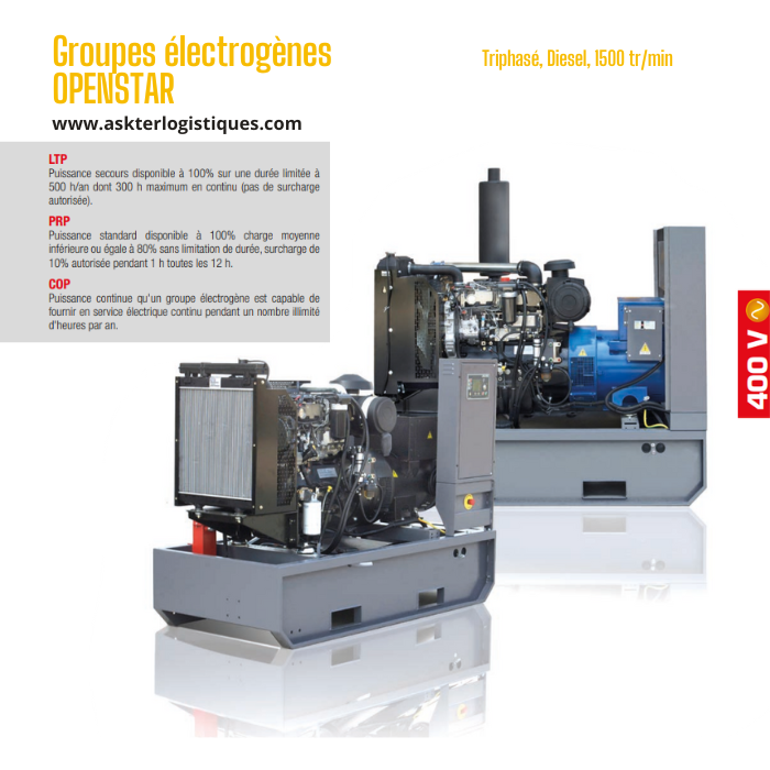 Groupes électrogènes OPENSTAR