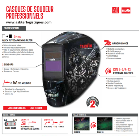 CASQUES DE SOUDEUR PROFESSIONNELS