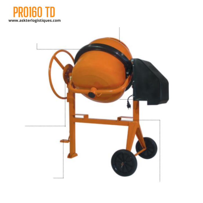 PRO160 TD - BÉTONNIÈRE PROFESSIONNEL FRÉNAGE PAR DISQUE