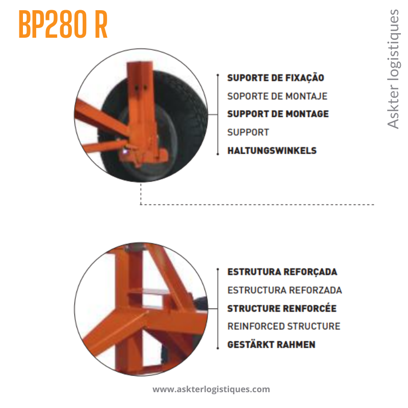 BP 280 R - BÉTONNIÈRE PROFESSIONNEL TRACTABLE