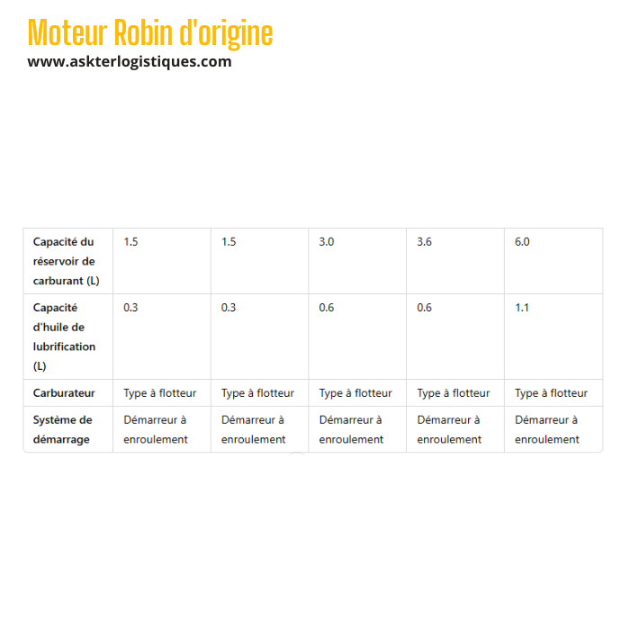 Moteur Robin d