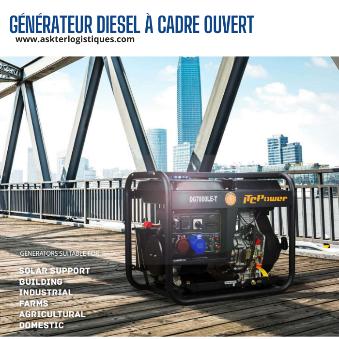 GÉNÉRATEUR DIESEL À CADRE OUVERT