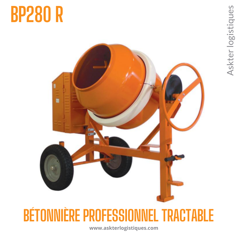 BP 280 R - BÉTONNIÈRE PROFESSIONNEL TRACTABLE