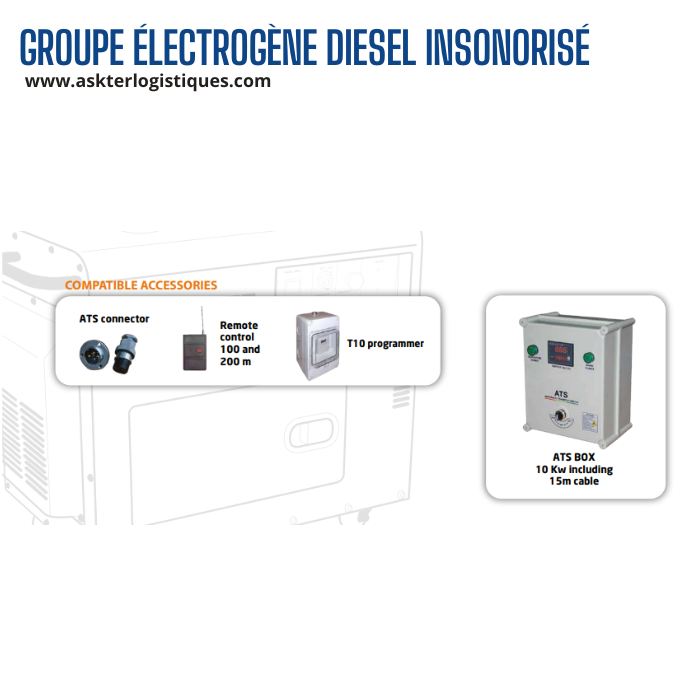 GROUPE ÉLECTROGÈNE DIESEL INSONORISÉ