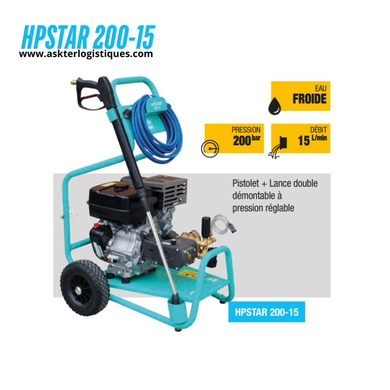 HPSTAR 200 - 15 - Moteur à essence, eau froide