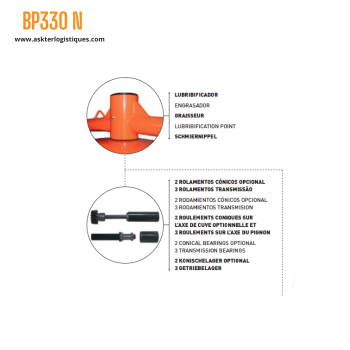 BP330 N - BÉTONNIÈRE PROFESSIONNEL