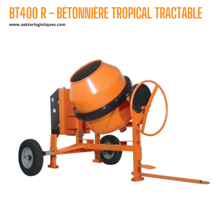 BT400 R - BÉTONNIÈRE TROPICAL TRACTABLE