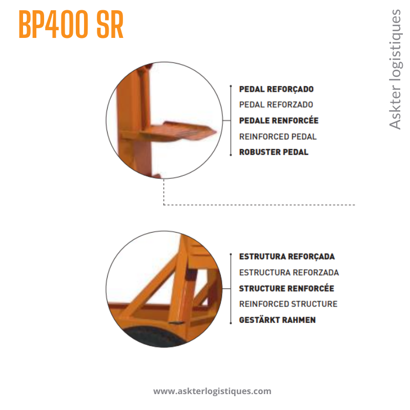 BP400 SR - BÉTONNIÈRE PROFESSIONNEL TRACTABLE