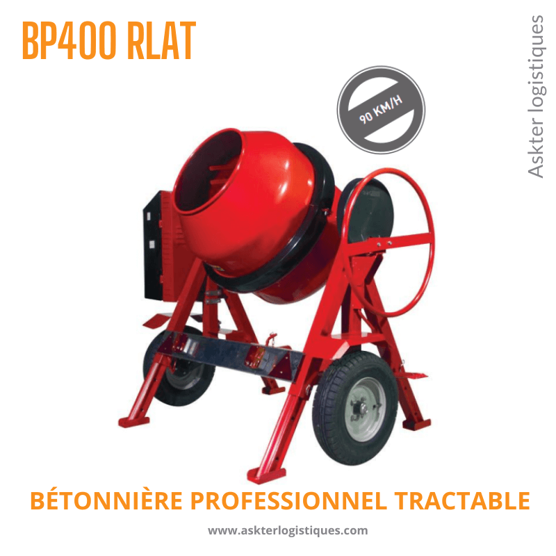 BP 400 RLAT - BÉTONNIÈRE PROFESSIONNEL TRACTABLE