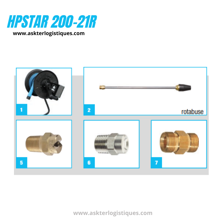 HPSTAR 200-21R - Nettoyeurs Haute Pression Moteur à essence