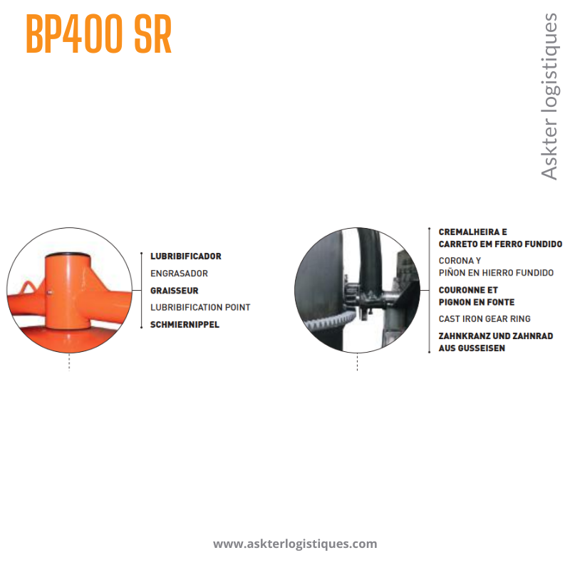 BP400 SR - BÉTONNIÈRE PROFESSIONNEL TRACTABLE