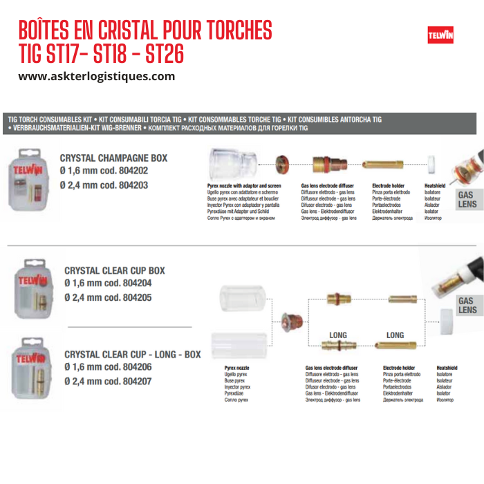 BOÎTE DE CONSOMMABLES - BOÎTES EN CRISTAL