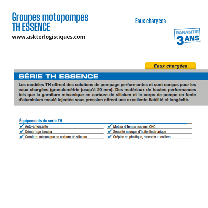 Groupes motopompes TH ESSENCE