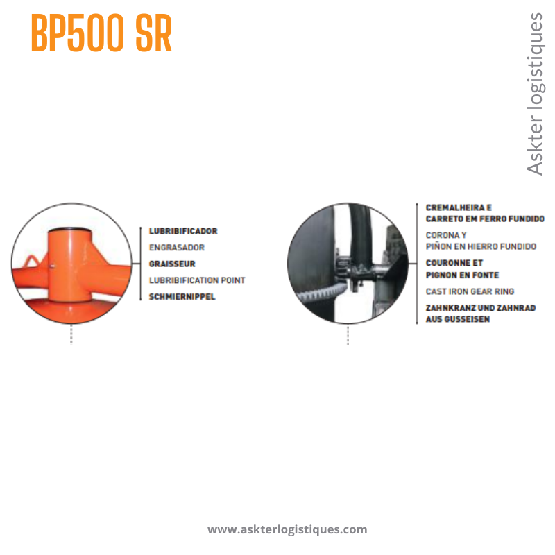 BP 500 SR - BÉTONNIÈRE PROFESSIONNEL TRACTABLE