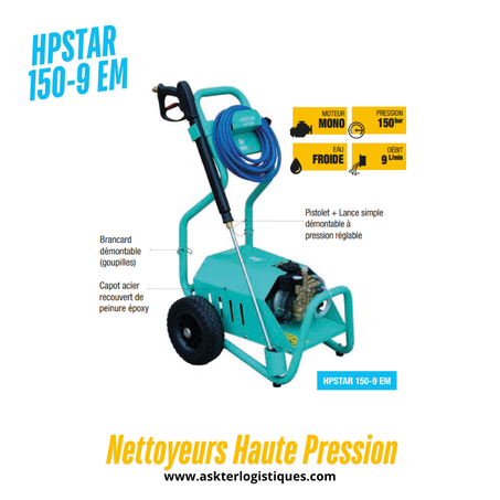 HPSTAR 150-9 EM - Nettoyeurs Haute Pression électriques