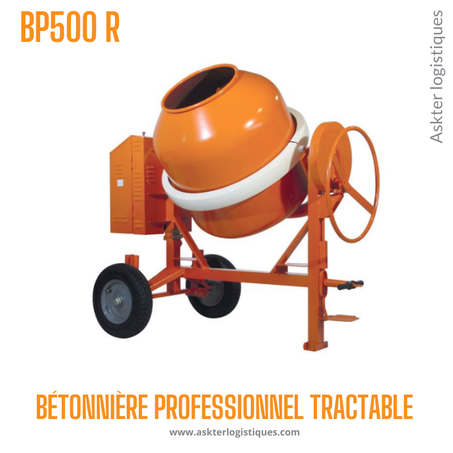 BP500 R - BÉTONNIÈRE PROFESSIONNEL TRACTABLE