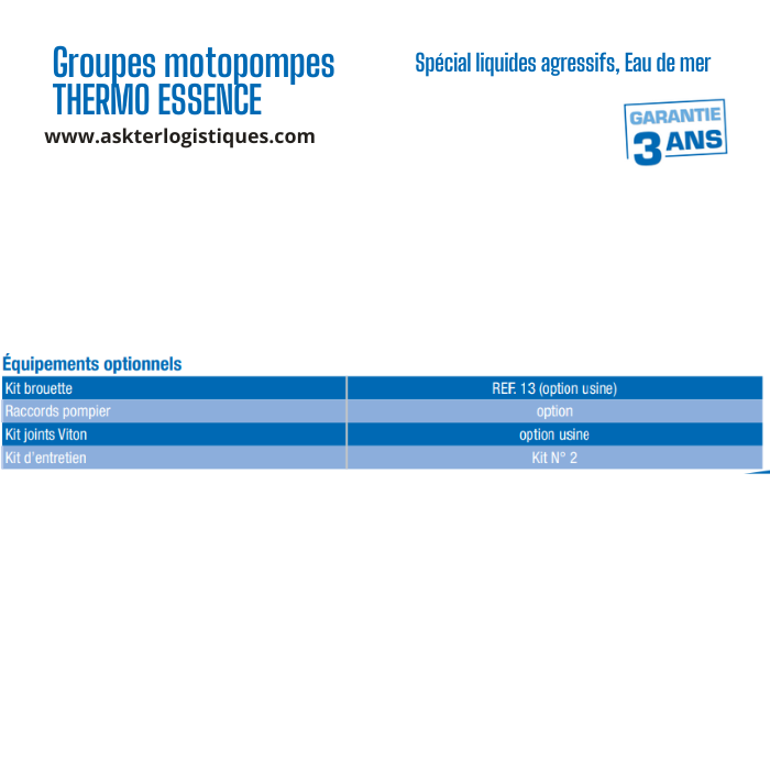 Groupes motopompes THERMO ESSENCE