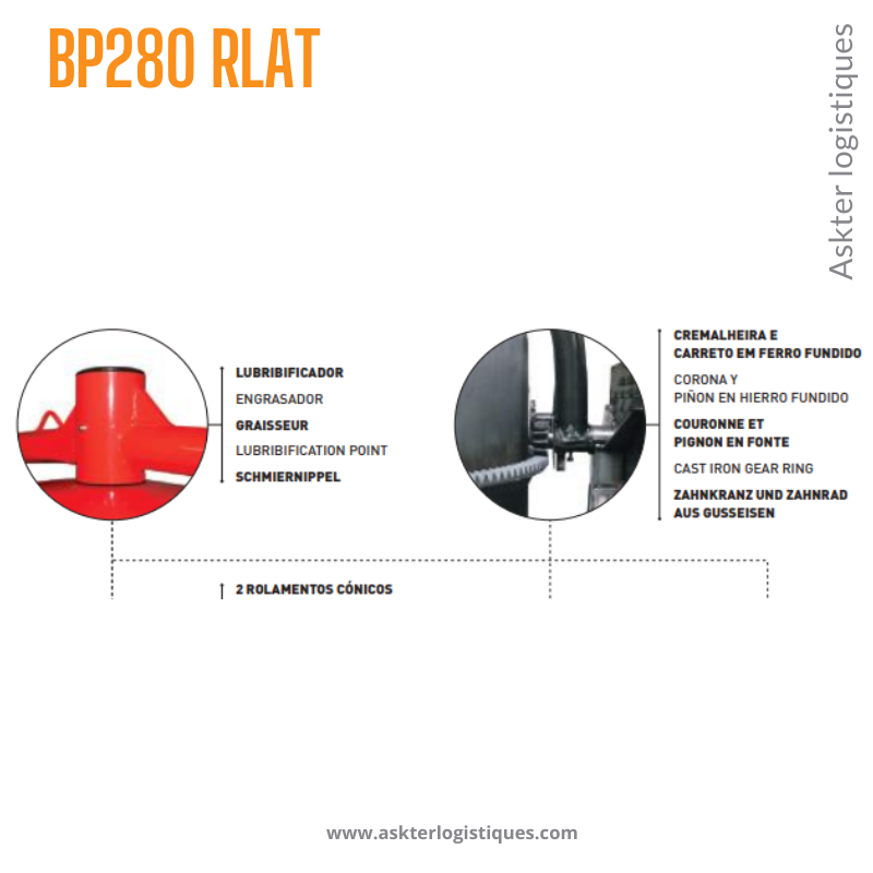 BP280 RLAT - BÉTONNIÈRE PROFESSIONNEL TRACTABLE