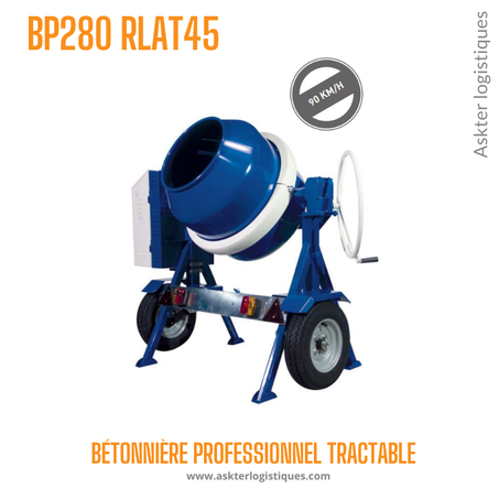 BP500 4R  - BÉTONNIÈRE PROFESSIONNEL TRACTABLE