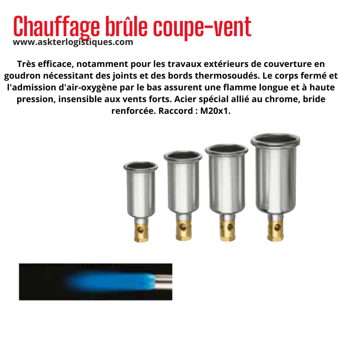 Chauffage brûle coupe-vent